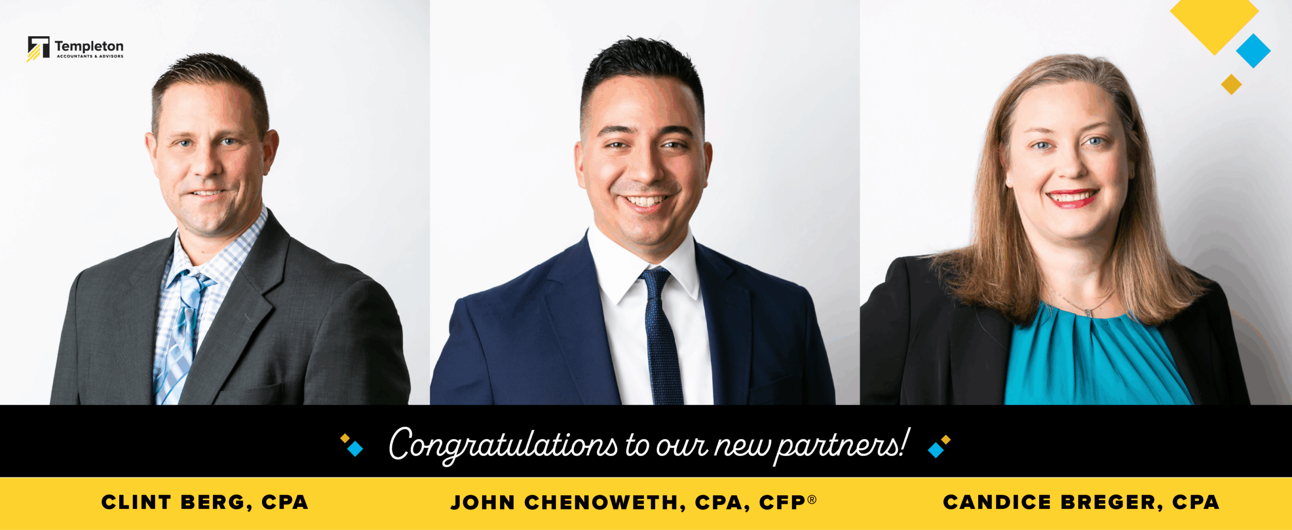 Templeton & Company, LLP Announces Three New Partners - Templeton Advisors