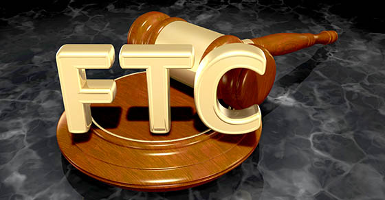 FTC Legal Gavel Concept 3D Illustration