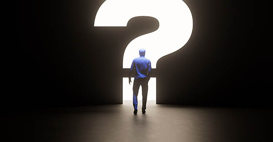 Uncertainty economic instability leadership world event question mark 3d illustration